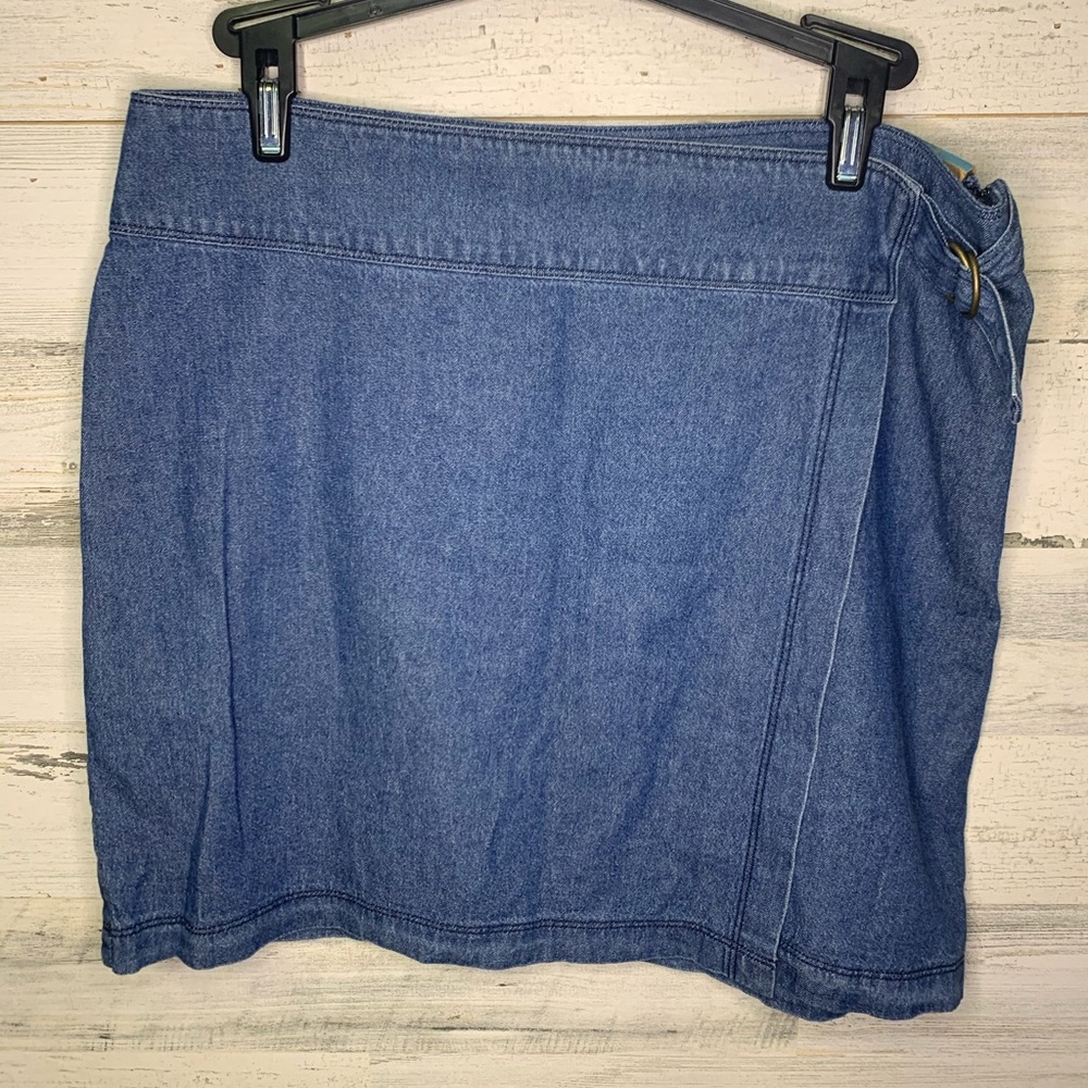 NEW! Hollister denim wrap skirt